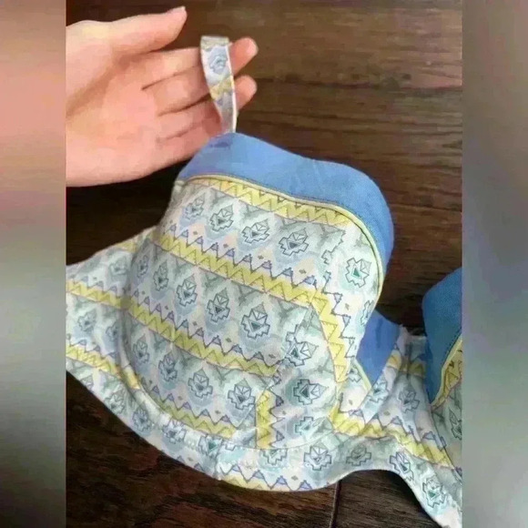 Change Women’s Blue Yellow Boho Bikini Beach Coastal Cute Swimsuit Top 32 - Picture 2 of 13